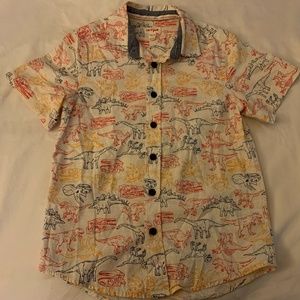 Cat & Jack BOY Button-Down Shirt with Colorful Dinosaurs